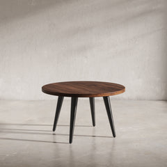Prelude Walnut Round Cocktail Table - Ornate Home