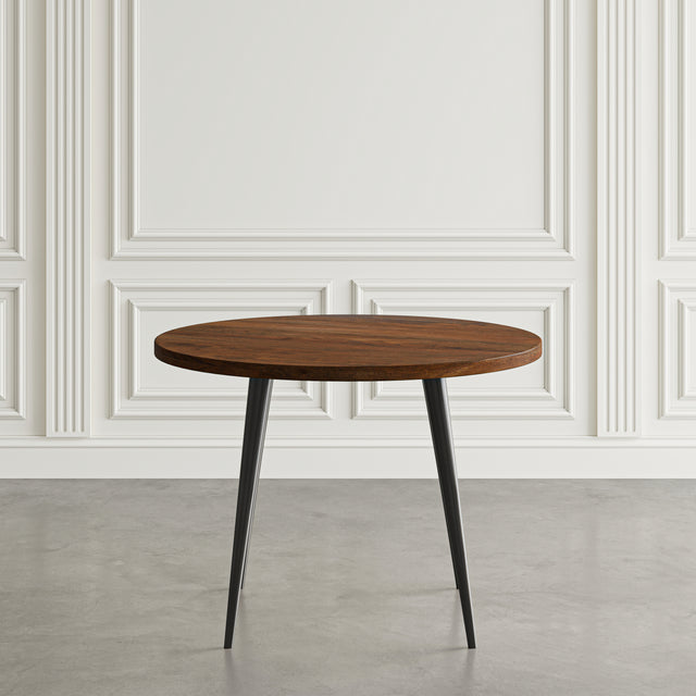 Prelude Walnut Round Dining Table - Ornate Home