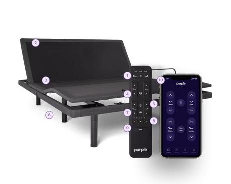 Premium Plus Smart Charcoal King Base Bed Frame - Ornate Home