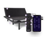 Premium Plus Smart Charcoal Cal King Base Bed Frame - Ornate Home