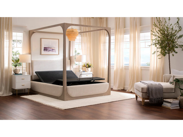 Premium Plus Smart Charcoal Cal King Base Bed Frame - Ornate Home