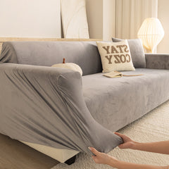 Premium Velvet Thick Stretch Couch Slipcover, Non-Slip Furniture Protector for Pets - Ornate Home