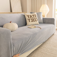 Premium Velvet Thick Stretch Couch Slipcover, Non-Slip Furniture Protector for Pets - Ornate Home