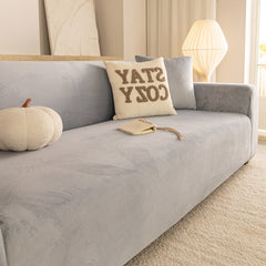Premium Velvet Thick Stretch Couch Slipcover, Non-Slip Furniture Protector for Pets - Ornate Home