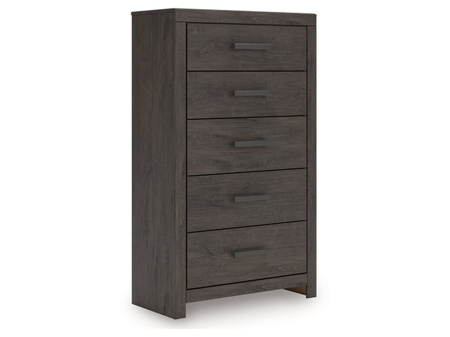 Prendonea Charcoal Chest of Drawers (Online Special Price) - Ornate Home