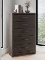Prendonea Charcoal Chest of Drawers (Online Special Price) - Ornate Home