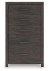 Prendonea Charcoal Chest of Drawers - Ornate Home