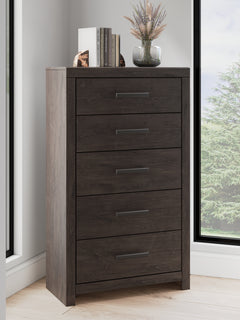 Prendonea Charcoal Chest of Drawers - Ornate Home