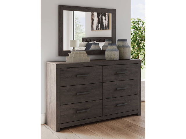 Prendonea Charcoal Dresser & Mirror (Online Special Price) - Ornate Home