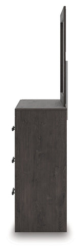Prendonea Charcoal Dresser & Mirror (Online Special Price) - Ornate Home