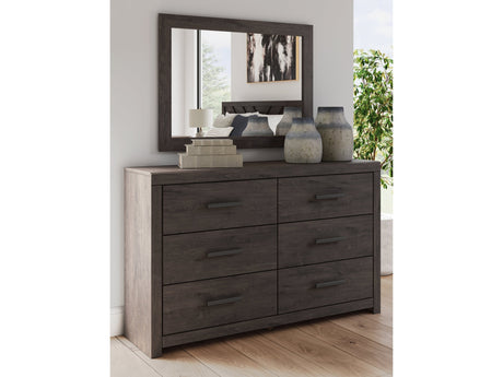 Prendonea Charcoal Dresser & Mirror - Ornate Home