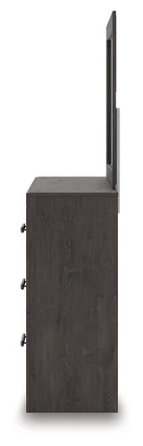 Prendonea Charcoal Dresser & Mirror - Ornate Home