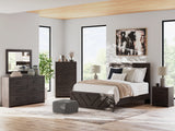 Prendonea Charcoal Dresser & Mirror - Ornate Home