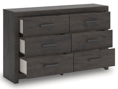 Prendonea Charcoal Dresser and Nightstand - Ornate Home