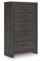 Prendonea Charcoal Full Panel Bed, Dresser, Mirror, Chest and Nightstand (Online Special Price) - Ornate Home