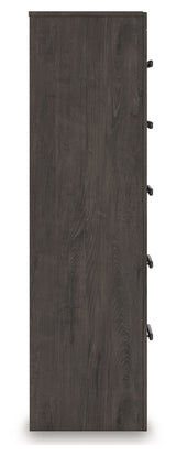 Prendonea Charcoal Full Panel Bed, Dresser, Mirror, Chest and Nightstand (Online Special Price) - Ornate Home