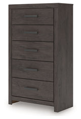 Prendonea Charcoal Full Panel Bed, Dresser, Mirror, Chest and Nightstand (Online Special Price) - Ornate Home