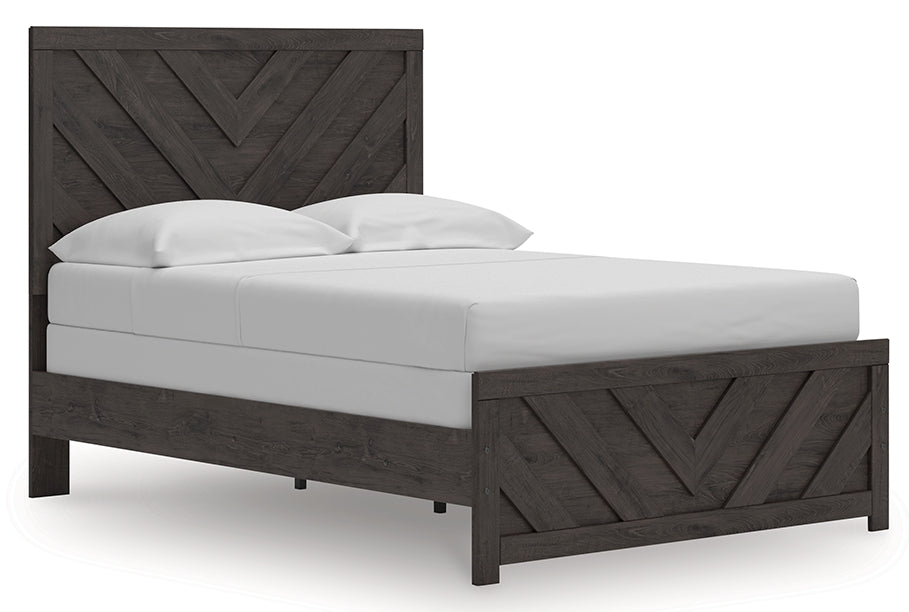 Prendonea Charcoal Full Panel Bed, Dresser, Mirror, Chest and Nightstand (Online Special Price) - Ornate Home
