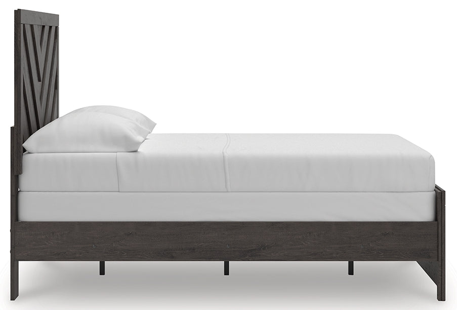 Prendonea Charcoal Full Panel Bed, Dresser, Mirror, Chest and Nightstand (Online Special Price) - Ornate Home