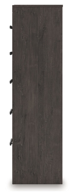 Prendonea Charcoal Full Panel Bed, Dresser, Mirror, Chest and Nightstand - Ornate Home