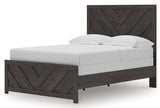 Prendonea Charcoal Full Panel Bed, Dresser and Mirror - Ornate Home