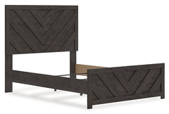 Prendonea Charcoal Full Panel Youth Bed - Ornate Home