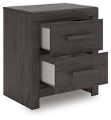 Prendonea Charcoal King Panel Bed, Dresser, Mirror and Nightstand (Online Special Price) - Ornate Home