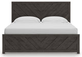 Prendonea Charcoal King Panel Bed, Dresser and 2 Nightstands (Online Special Price) - Ornate Home