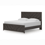 Prendonea Charcoal King Panel Bed, Dresser and Mirror (Online Special Price) - Ornate Home