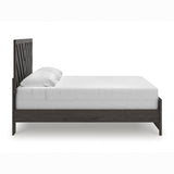 Prendonea Charcoal King Panel Bed, Dresser and Mirror (Online Special Price) - Ornate Home
