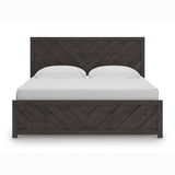 Prendonea Charcoal King Panel Bed, Dresser and Mirror (Online Special Price) - Ornate Home