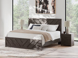 Prendonea Charcoal King Panel Bed (Online Special Price) - Ornate Home
