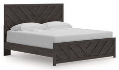 Prendonea Charcoal King Panel Bed - Ornate Home