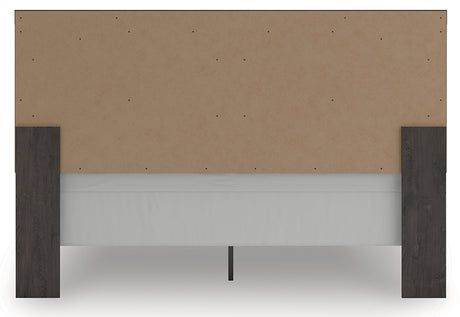 Prendonea Charcoal King Panel Bed - Ornate Home