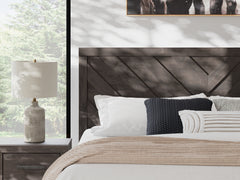 Prendonea Charcoal King Panel Bed - Ornate Home