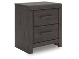 Prendonea Charcoal Nightstand - Ornate Home