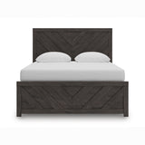 Prendonea Charcoal Queen Panel Bed, Dresser, Mirror, Chest and 2 Nightstands (Online Special Price) - Ornate Home
