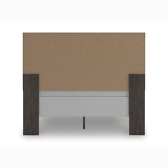 Prendonea Charcoal Queen Panel Bed, Dresser, Mirror, Chest and 2 Nightstands - Ornate Home