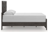 Prendonea Charcoal Queen Panel Bed, Dresser, Mirror and Nightstand (Online Special Price) - Ornate Home