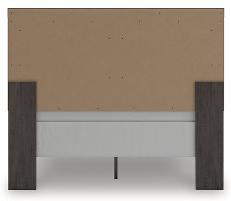 Prendonea Charcoal Queen Panel Bed, Dresser, Mirror and Nightstand - Ornate Home