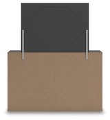 Prendonea Charcoal Queen Panel Bed, Dresser and Mirror (Online Special Price) - Ornate Home
