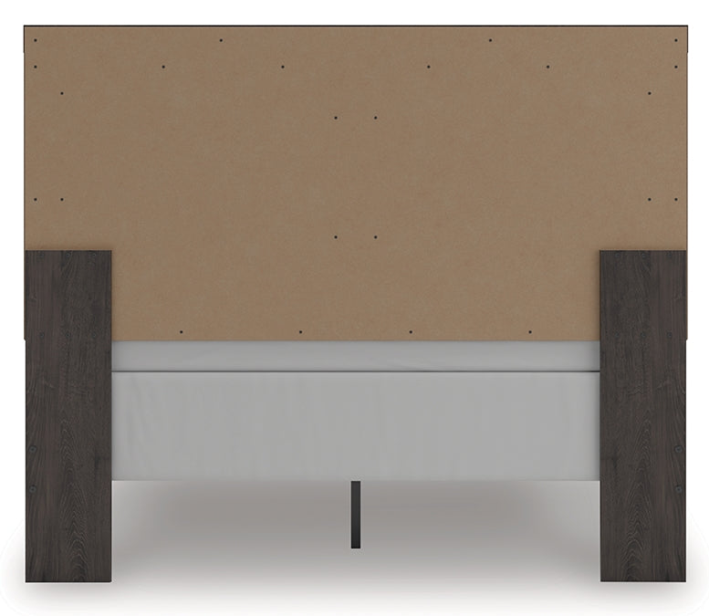 Prendonea Charcoal Queen Panel Bed, Dresser and Mirror (Online Special Price) - Ornate Home