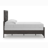 Prendonea Charcoal Full Panel Bed, Dresser, Mirror, Chest and 2 Nightstands - Ornate Home