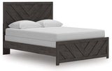 Prendonea Charcoal Queen Panel Bed - Ornate Home