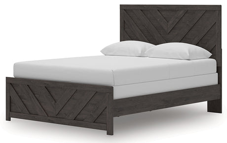 Prendonea Charcoal Queen Panel Bed - Ornate Home