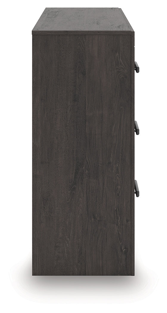 Prendonea Charcoal Queen Panel Bedroom Set with Dresser and Nightstand (Online Special Price) - Ornate Home