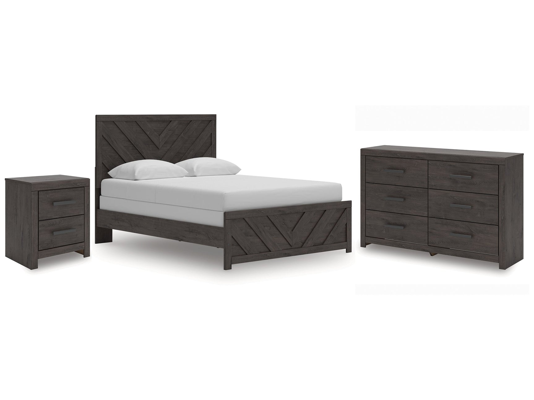 night stand and dresser set Bocelli Storage Bedroom turned legs Furniture of America Drayden Transitional