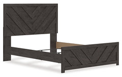 Prendonea Charcoal Queen Panel Bedroom Set with Dresser and Nightstand - Ornate Home
