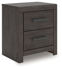 Prendonea Charcoal Queen Panel Bedroom Set with Dresser and Nightstand - Ornate Home