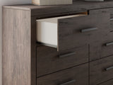 Prendonea Charcoal Queen Panel Bedroom Set with Dresser and Nightstand - Ornate Home